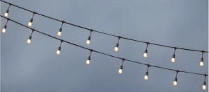 Girlanda Ogrodowa LED 10m + 10 x G45 E27 1W 2700K Barwa Ciepła