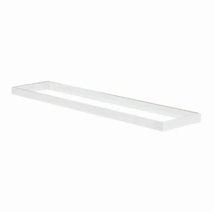 Biała Ramka Zatrzaskowa Do Montażu Natynkowego Panelu LED 120x30 / Aluminium